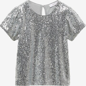 MANGO KIDS Shirt 'lujo' in Zilver: voorkant