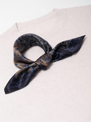Écharpe 'Seidentuch Paisley  dunkelblau gold' MayTree en bleu