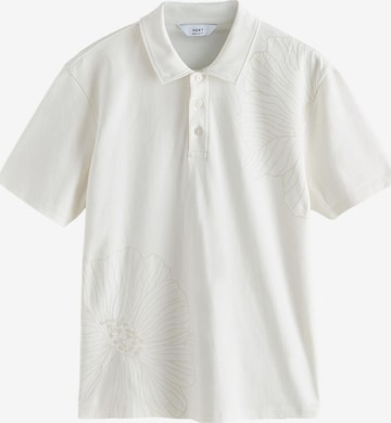 T-Shirt Next en blanc : devant