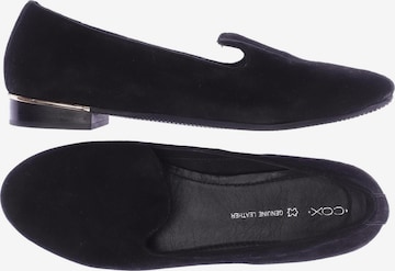 COX Flats & Loafers in 38 in Black: front