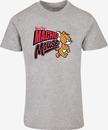 ABSOLUTE CULT Shirt 'Tom and Jerry - Macho Mouse' in Grey: front