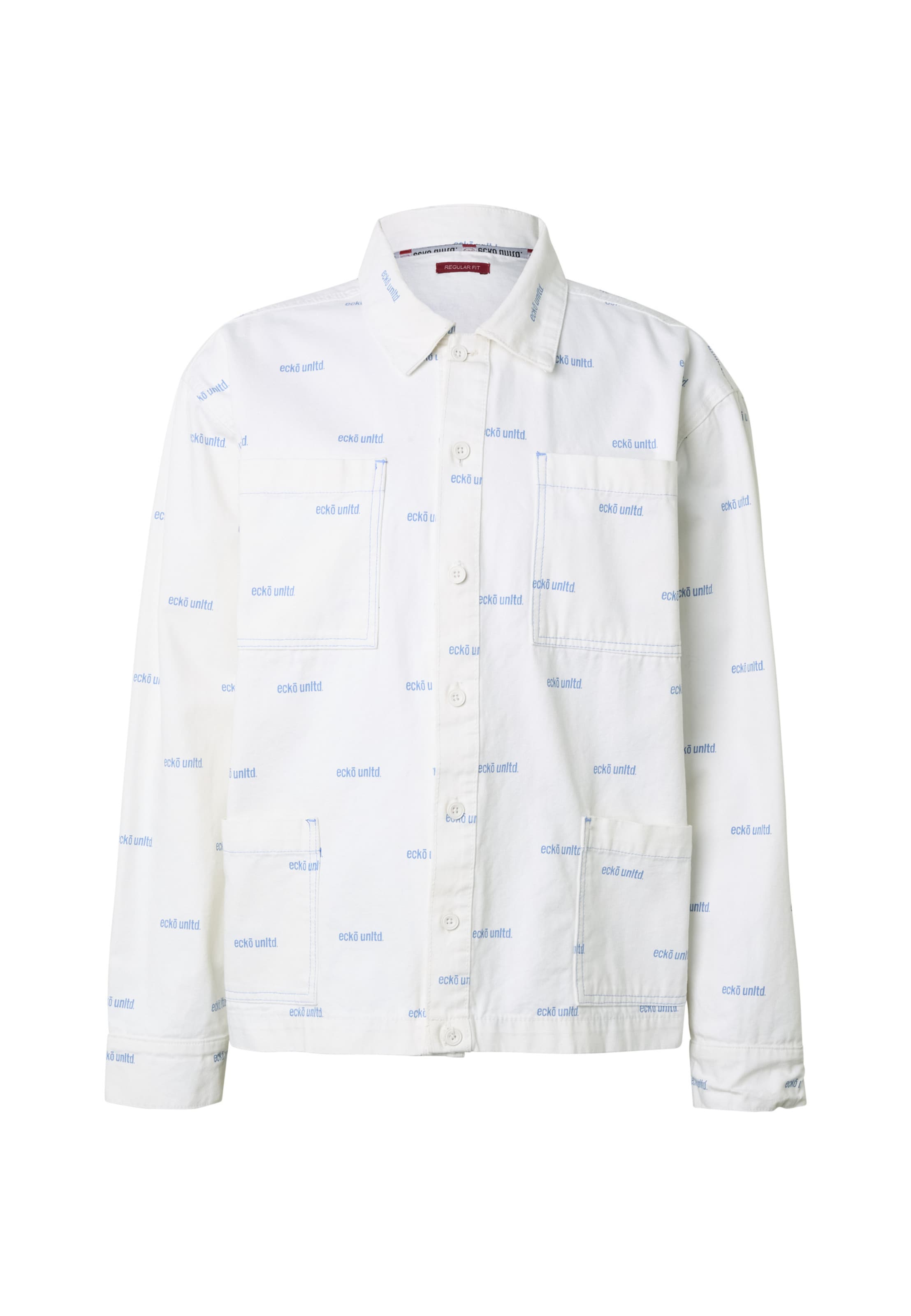 Ecko Unlimited Pohodlné nošení Přechodná bunda – bílá: přední strana