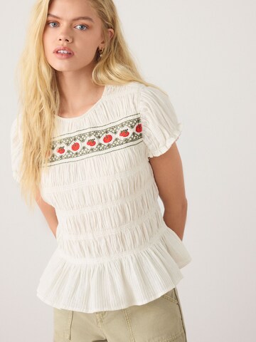 Next - Blusa en blanco: frente