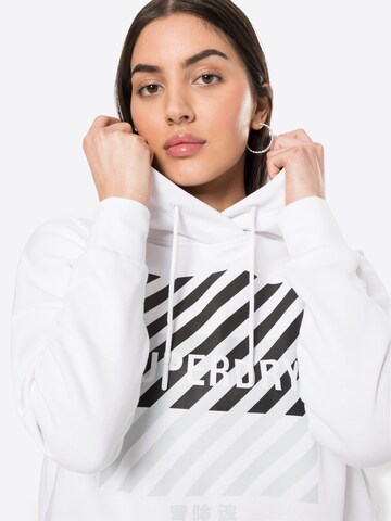 Superdry - Sweatshirt de desporto em branco