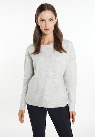 Pull-over usha WHITE LABEL en gris : devant