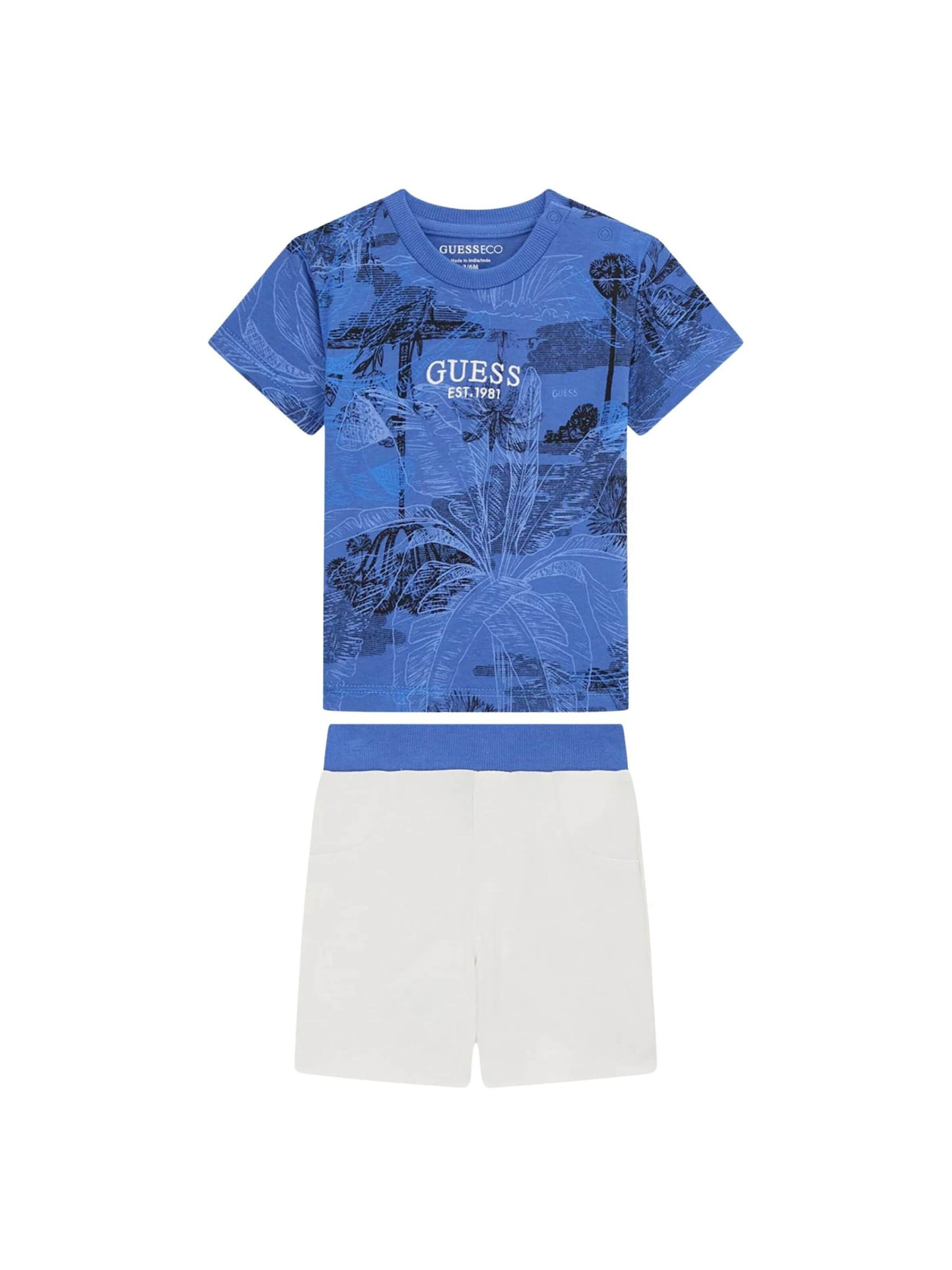 GUESS KIDS Set in Blauw: voorkant