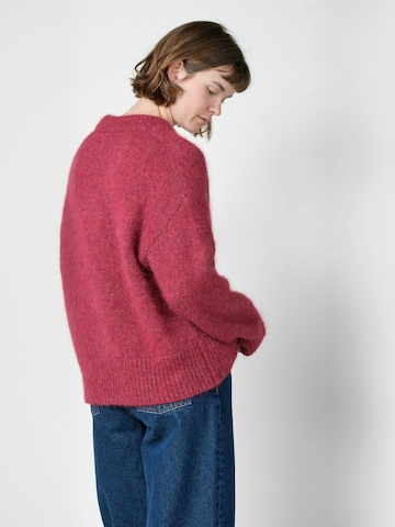 Klitmøller Collective Sweater ' MIRA ' in Red: side