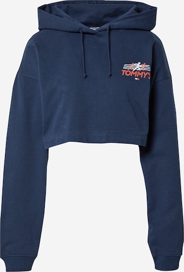 Tommy Jeans Sweatshirt i marinblå / eldröd / vit, Produktvy