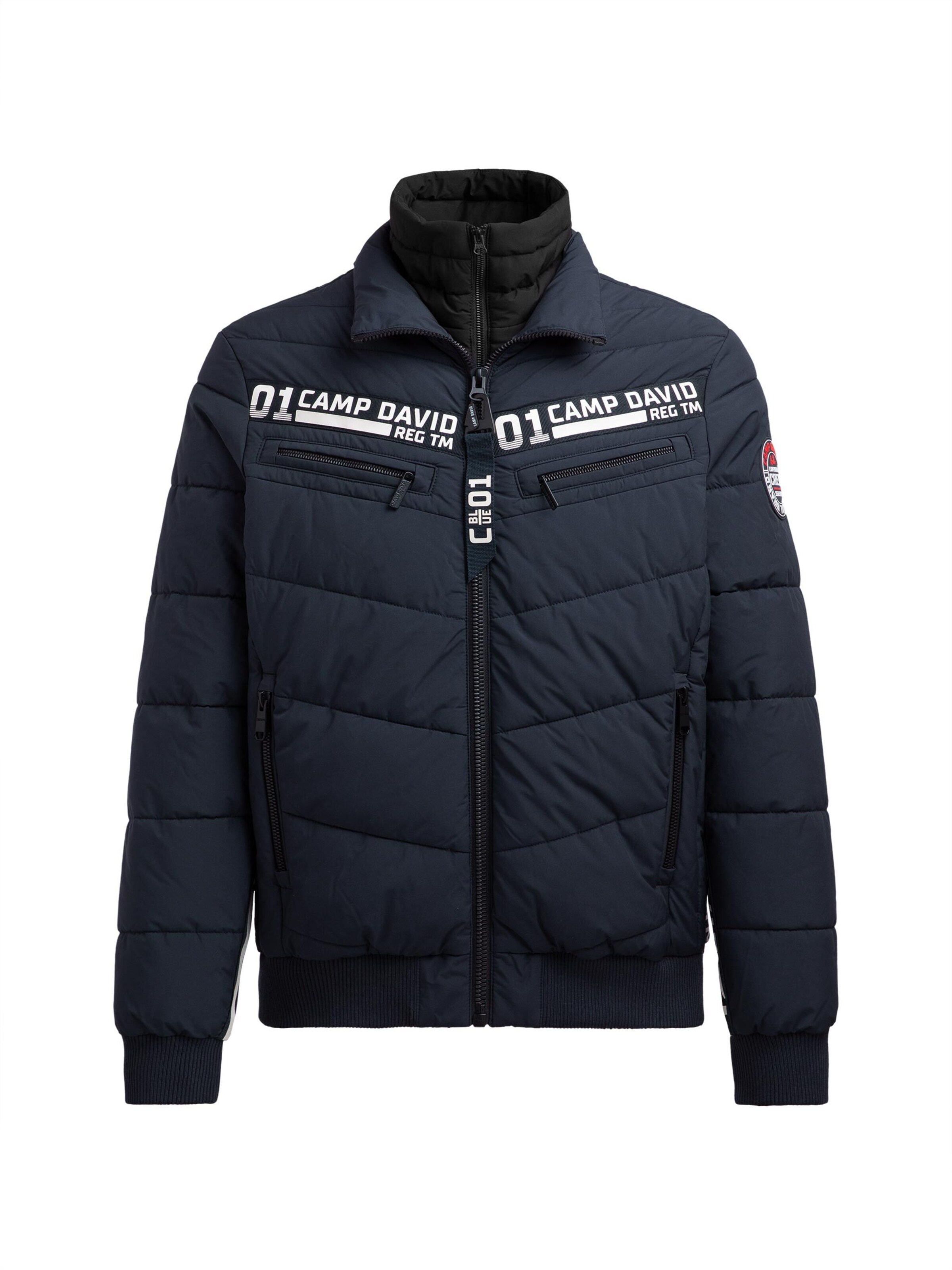 CAMP DAVID Winter Jacket in Blue: front