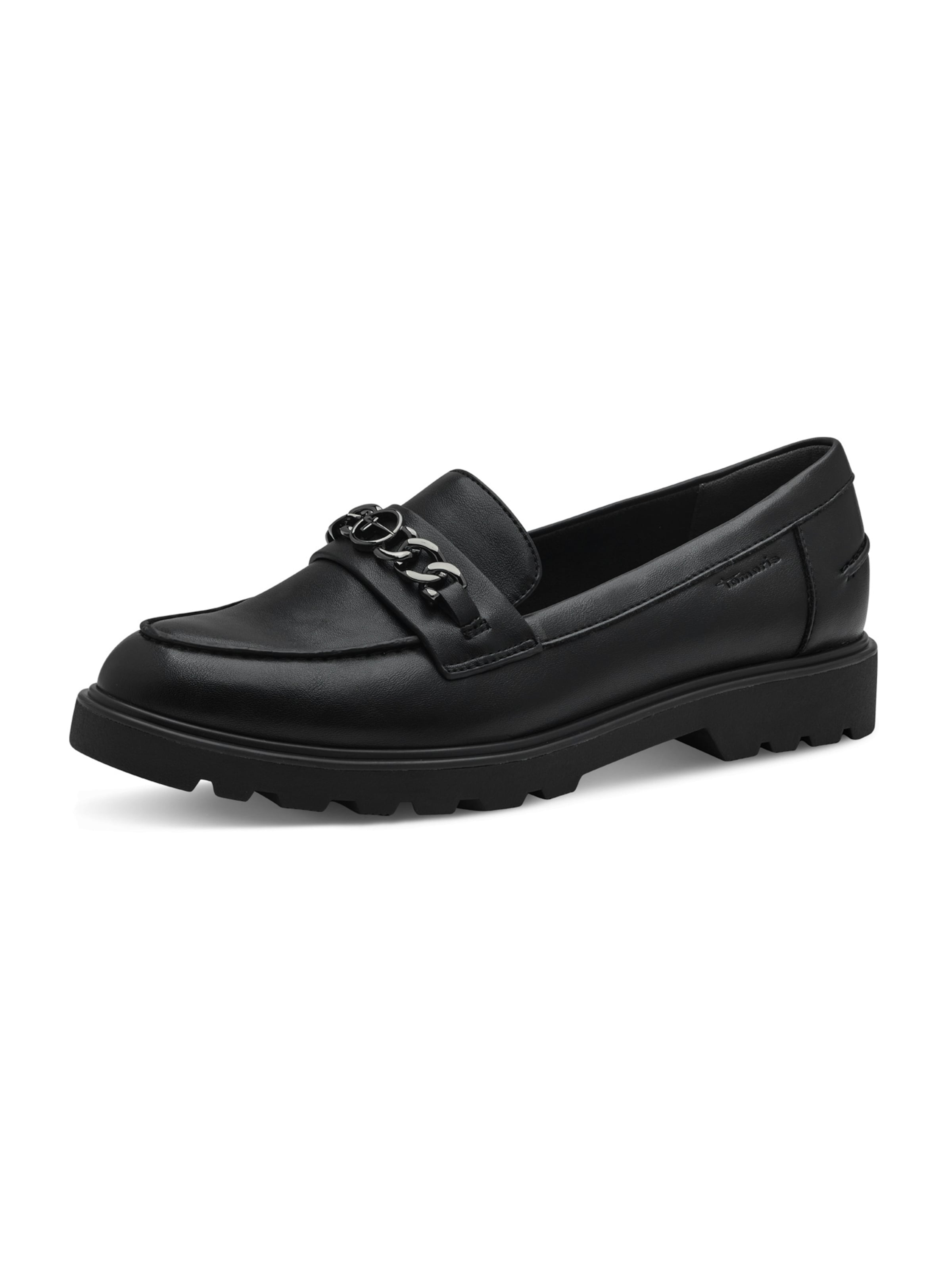 Tamaris Slip-ons in Black: front