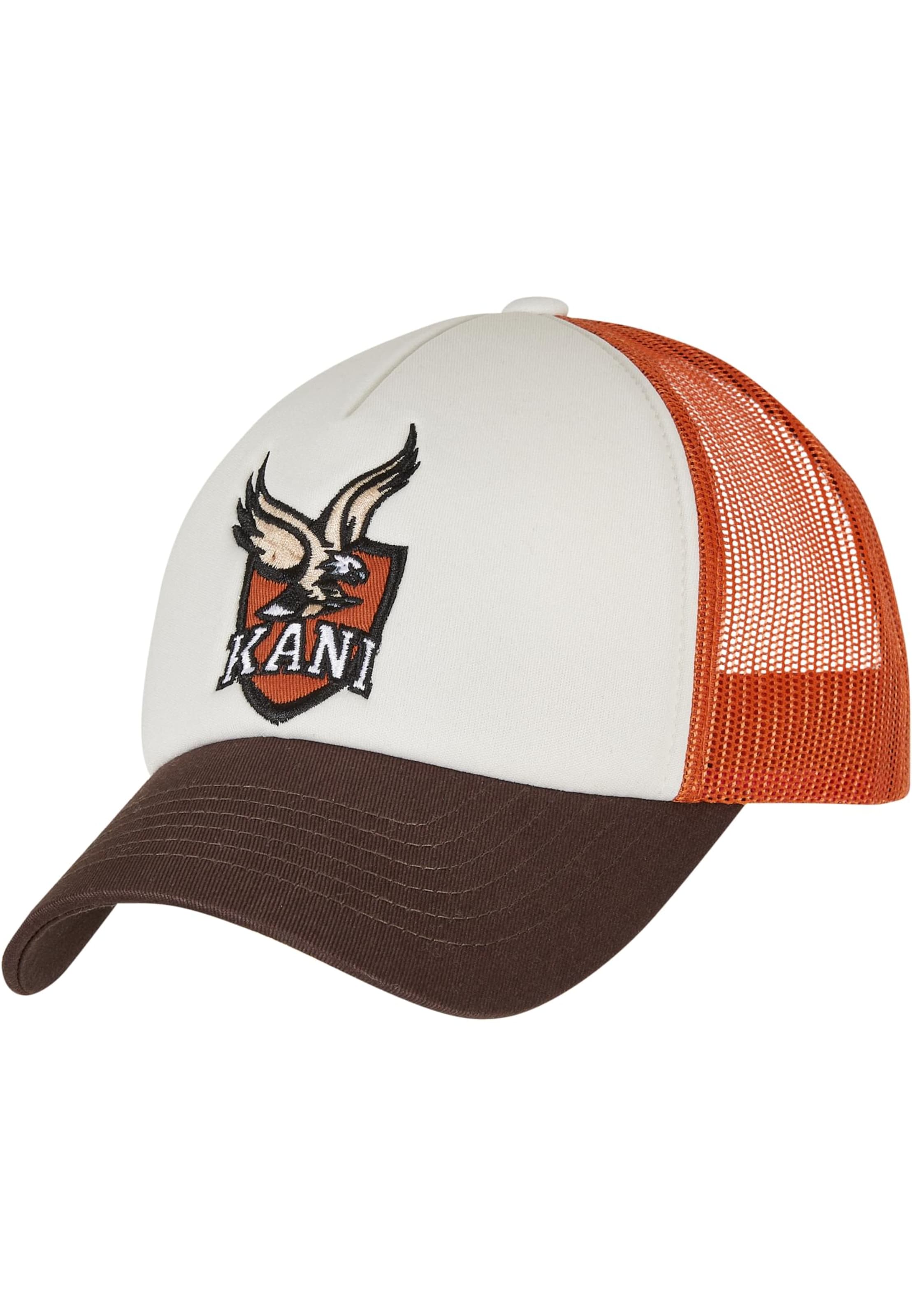 Karl Kani Čepice – hnědá: přední strana