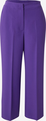 NÜMPH Trousers with creases 'NURONJA' in Purple: front