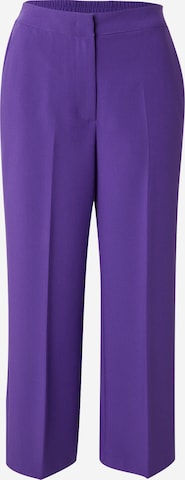 NÜMPH Regular Pleated Pants 'NURONJA' in Purple: front