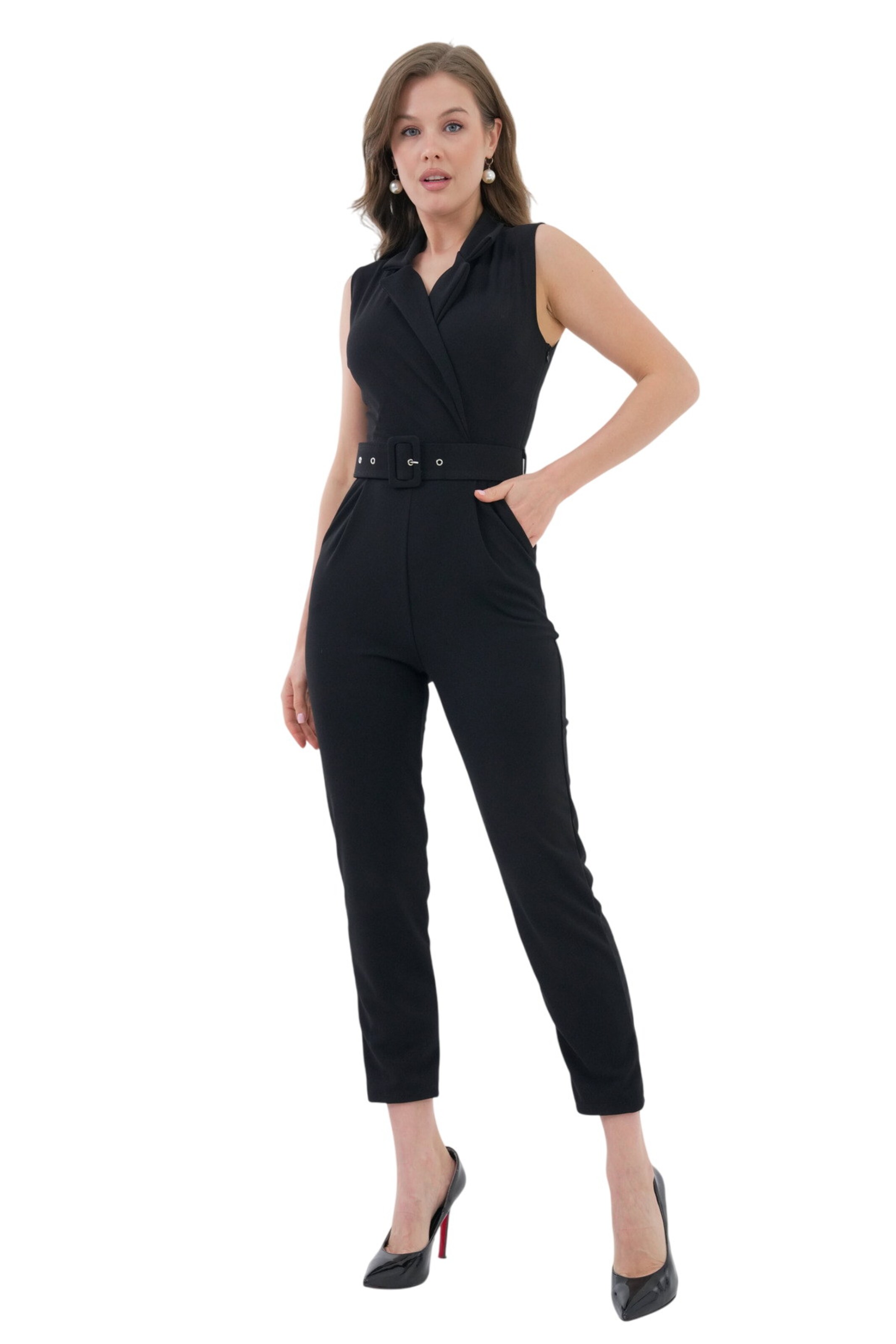 WOMAN VISION Jumpsuit in Black: front