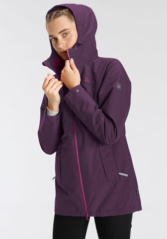 JACK WOLFSKIN Athletic Jacket in Purple: front