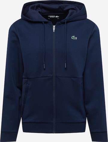 Lacoste Sport - Sudadera con cremallera deportiva en azul: frente