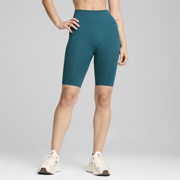 PUMA Skinny Sporthose in Grün: Vorderseite