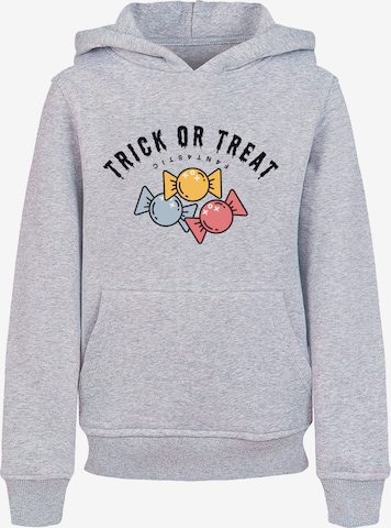 F4NT4STIC Sweatshirt 'Trick Or Treat Halloween' in Grey: front