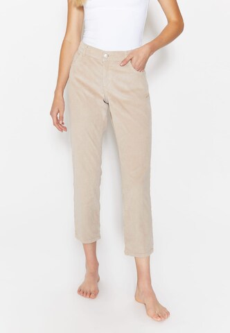 Angels Regular Broek 'Darleen' in Beige: voorkant