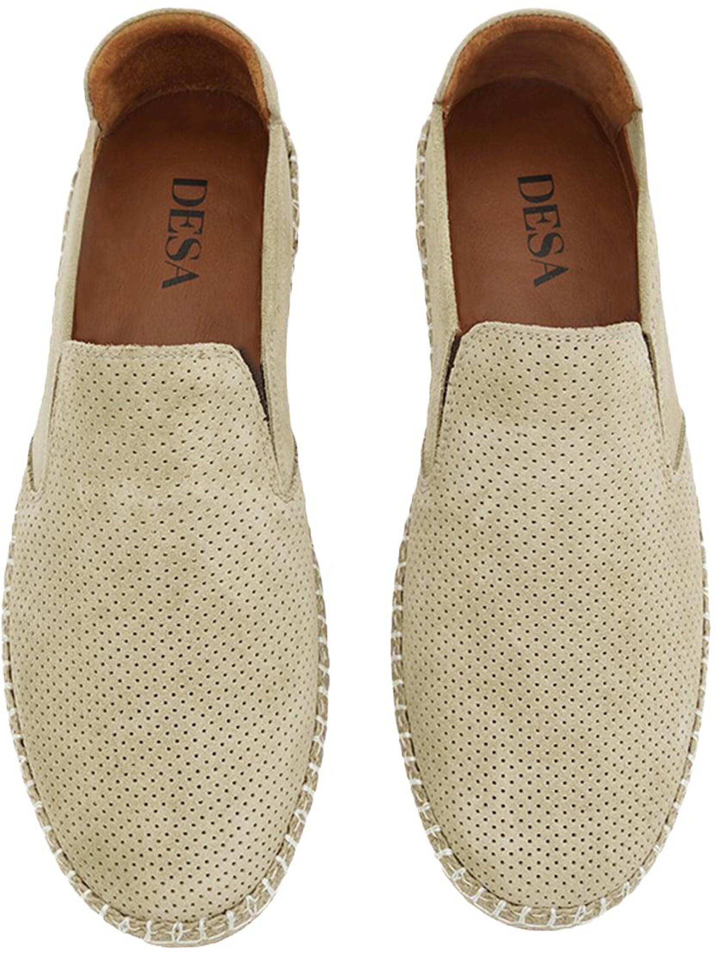 Chaussure basse 'Loafer' Desa en beige