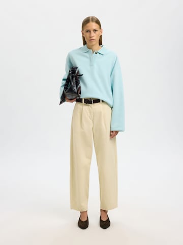 SELECTED Sweatshirt 'SLFari Gia' in Blau