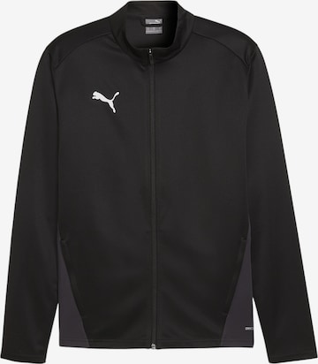PUMA Trainingsjacke 'Team Goal' in Schwarz: Vorderseite