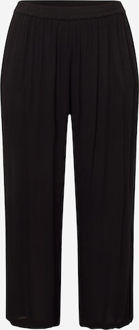 Wide Leg Pantalon 'Dacina' KAFFE CURVE en noir : devant