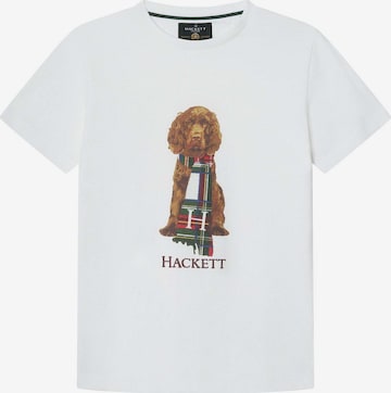 Hackett London T-Shirt 'Heritage Harry' in Weiß: Vorderseite