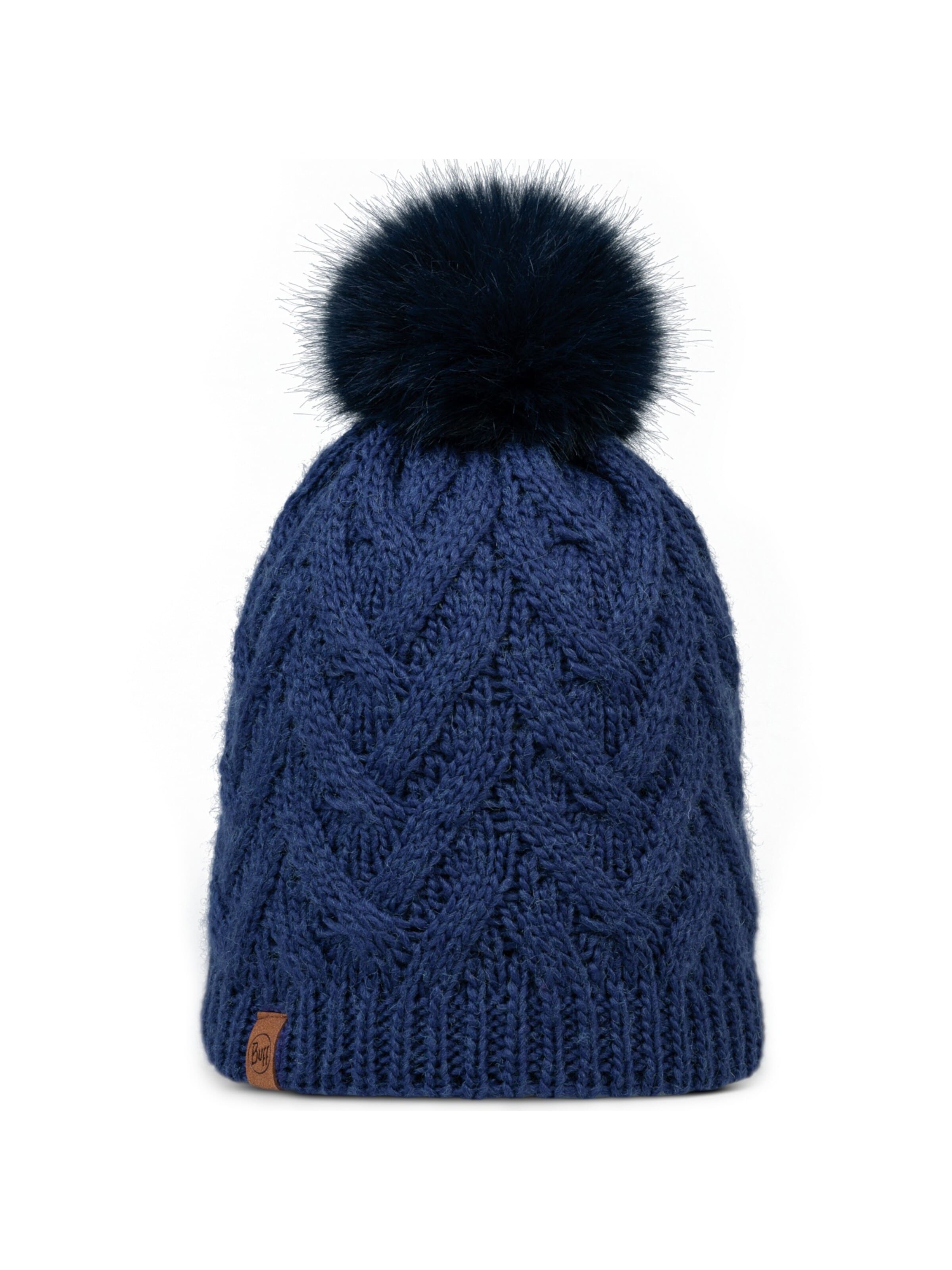 Bonnet 'Buff Knitted Fleece Caryn Beanie' BUFF en bleu : devant