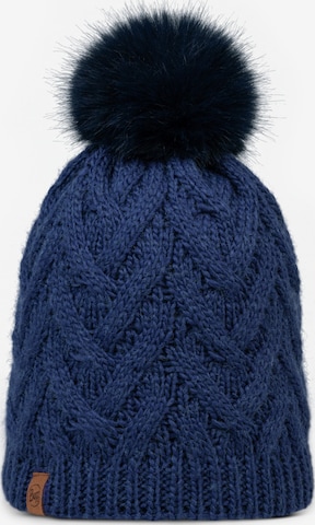 Bonnet 'Buff Knitted Fleece Caryn Beanie' BUFF en bleu : devant