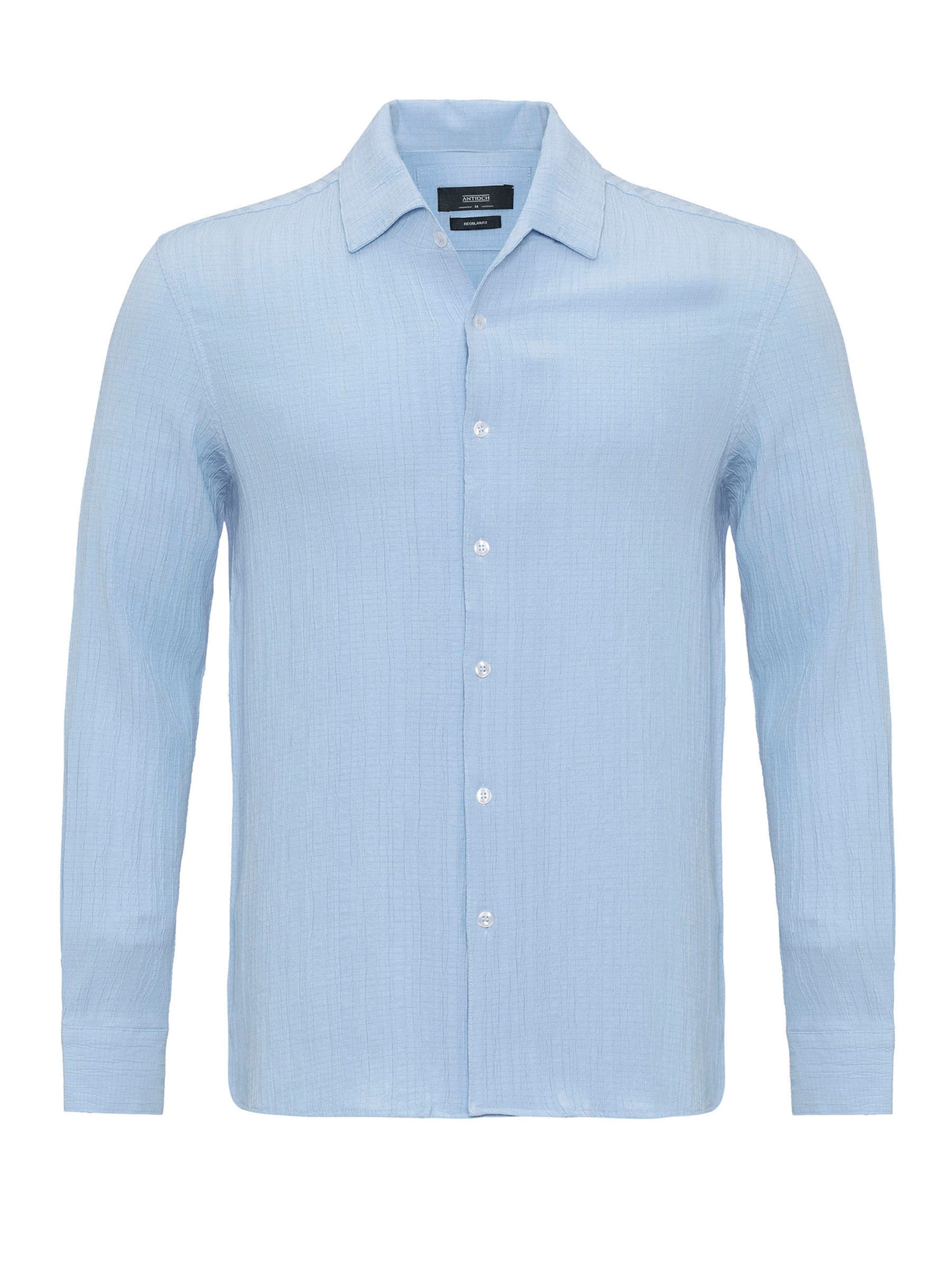 Antioch Slim fit Overhemd in Blauw: voorkant