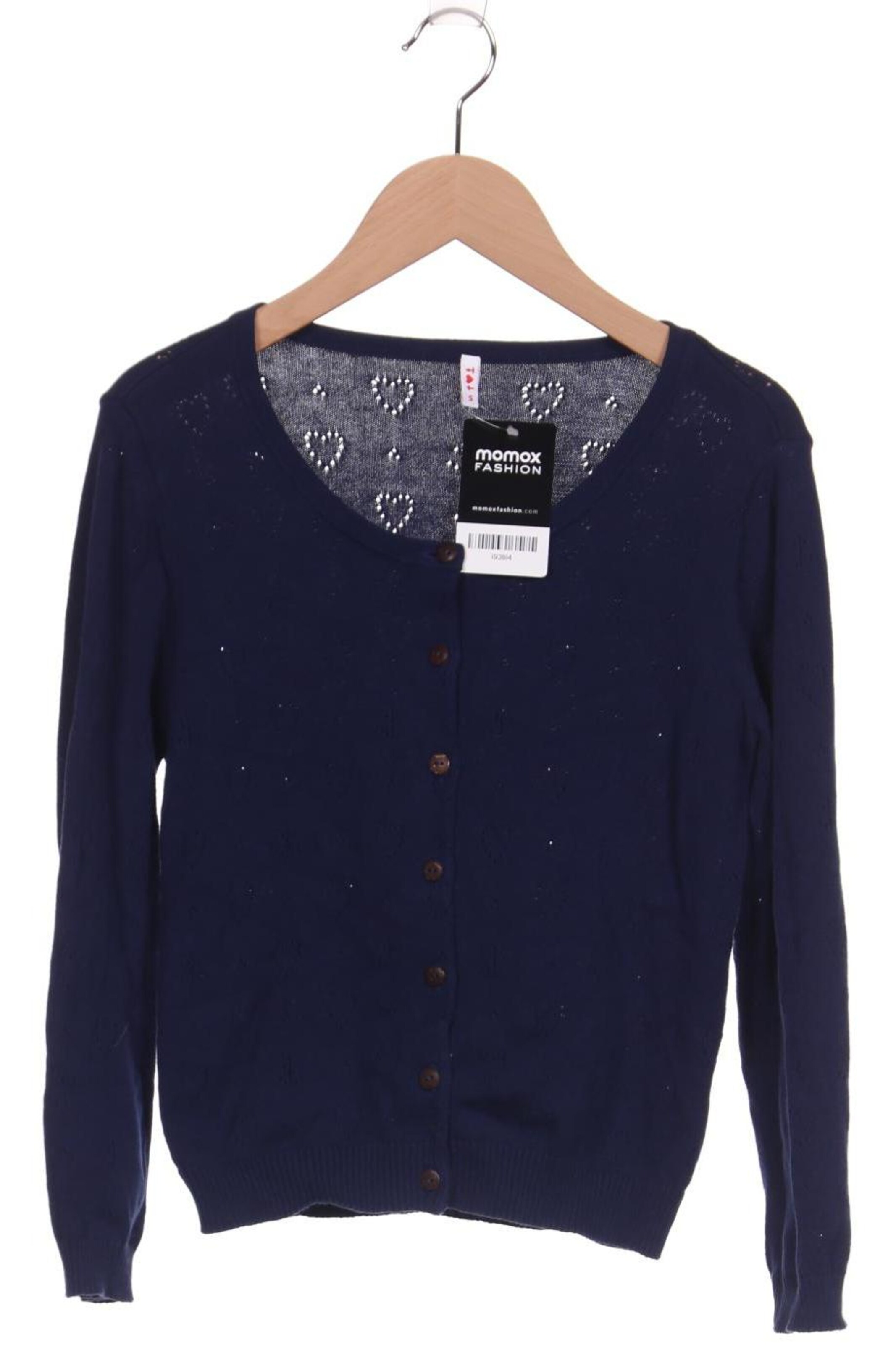 Blutsgeschwister Strickjacke S in Blau: Vorderseite