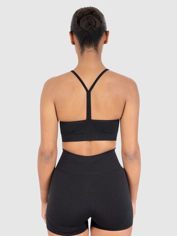 Smilodox Bralette Sports bra ' Solid Scrunch ' in Black