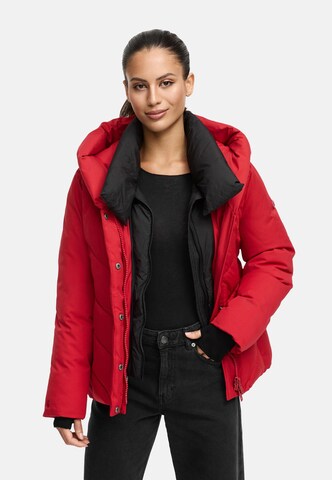 Veste d’hiver MARIKOO en rouge : devant