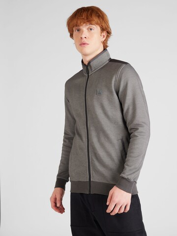 Gabbiano Zip-Up Hoodie 'Schipper' in Grey: front