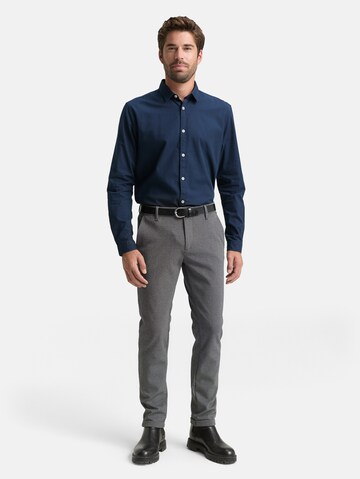 TOM TAILOR Slim Fit Hemd in Blau