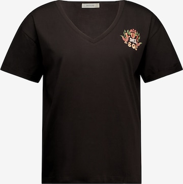 T-Shirt 'Luzia' Deeluxe en noir : devant