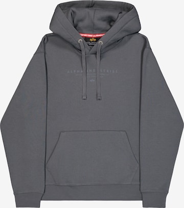 ALPHA INDUSTRIES Bluzka sportowa 'DTM' w kolorze szary: przód