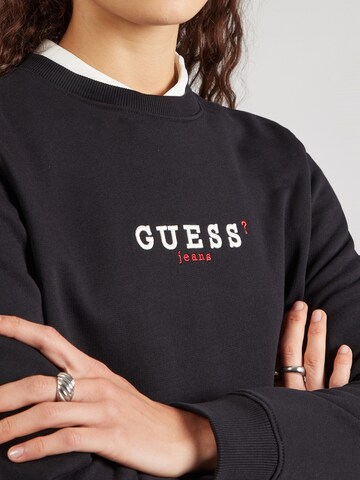 GUESS JEANS Μπλούζα φούτερ σε μαύρο