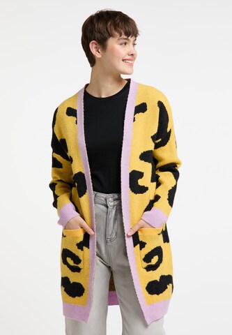 Cardigan MYMO en jaune : devant