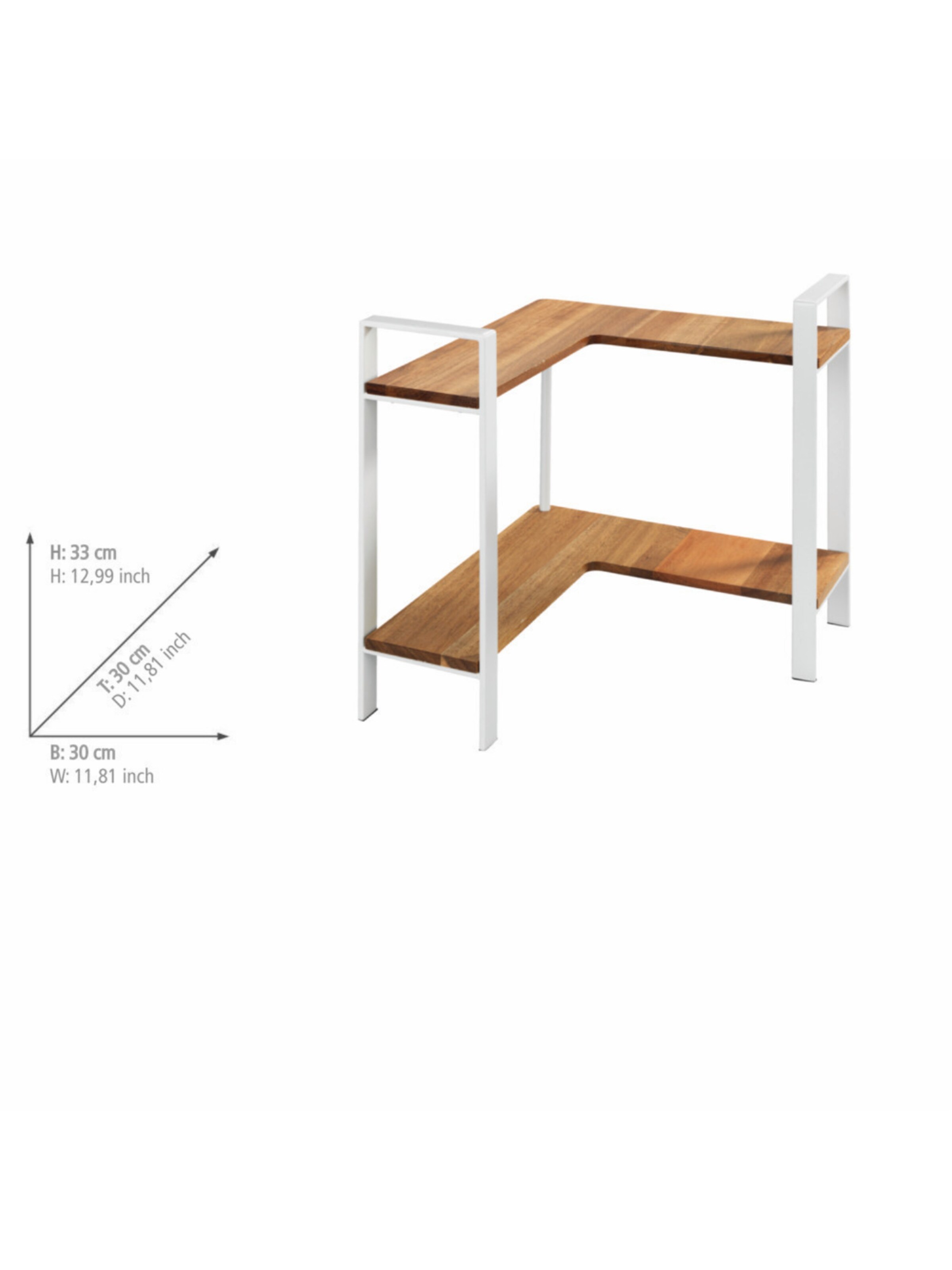 Wenko Eckregal in Braun