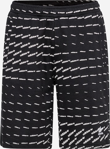 ADIDAS ORIGINALS Loosefit Broek in Zwart: voorkant