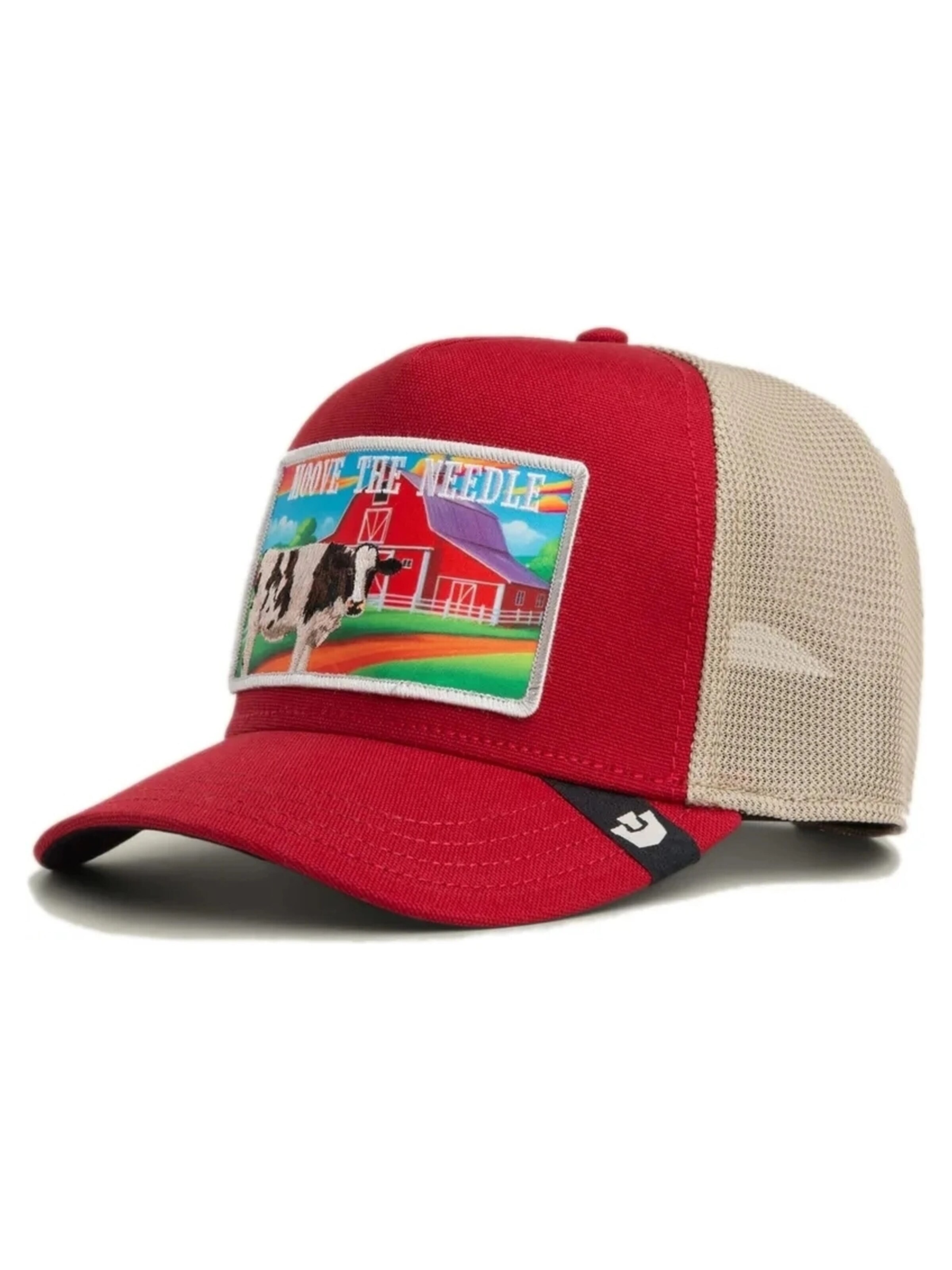 GOORIN Bros. - Gorra 'Gorra goorin roja vaca greener grass moove the needle trucker cap' en rojo