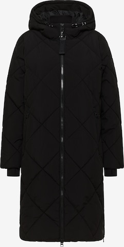 CECIL Between-Seasons Coat in Black: front