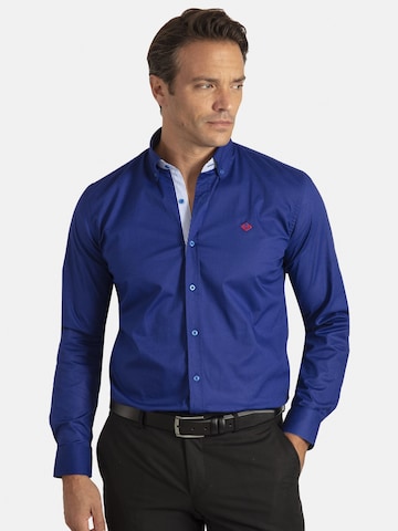Sir Raymond Tailor Regular fit Overhemd 'Lisburn' in Blauw: voorkant