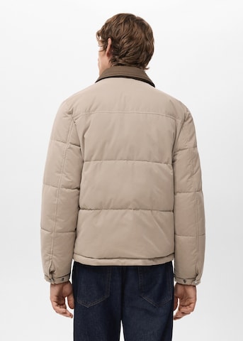 MANGO MAN Winter Jacket 'Beard' in Beige