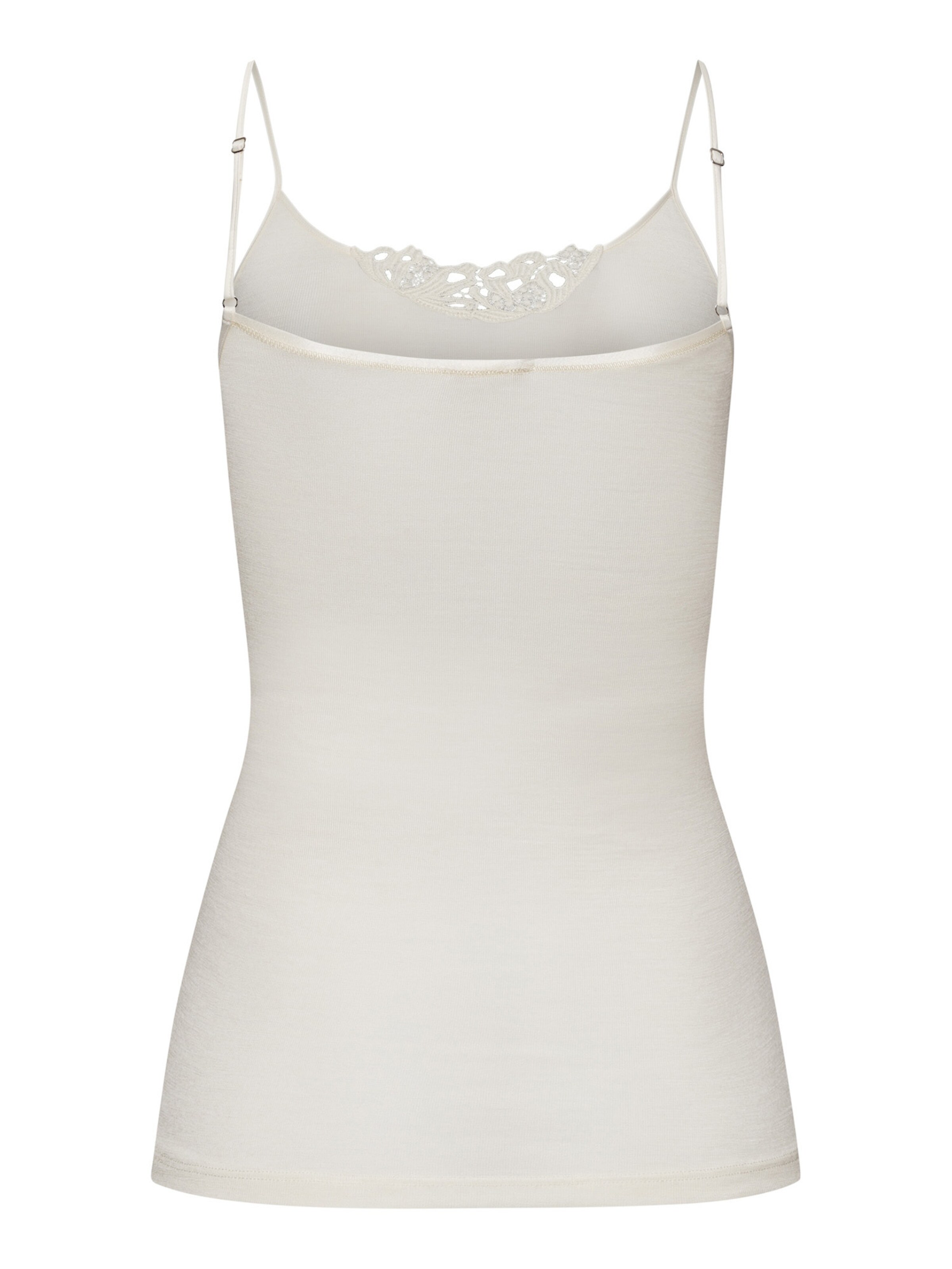 Haut ' Woolen Silk ' Hanro en blanc