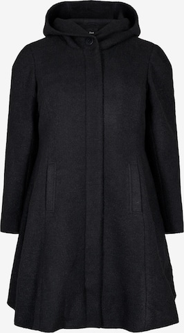 Manteau d’hiver 'MCHARLENE' Zizzi en noir : devant