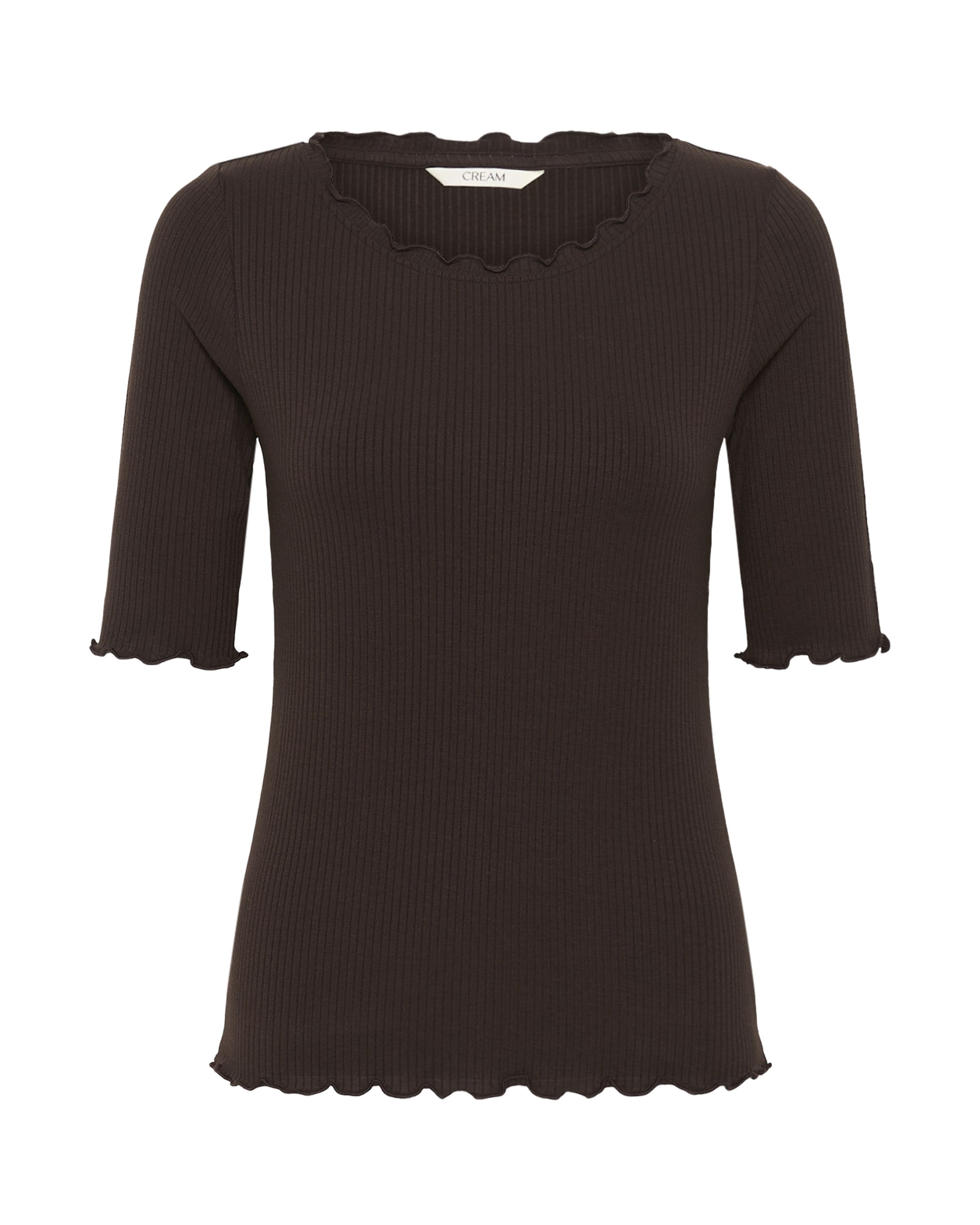 T-shirt 'Ribba' Cream en marron : devant