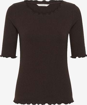 T-shirt 'Ribba' Cream en marron : devant